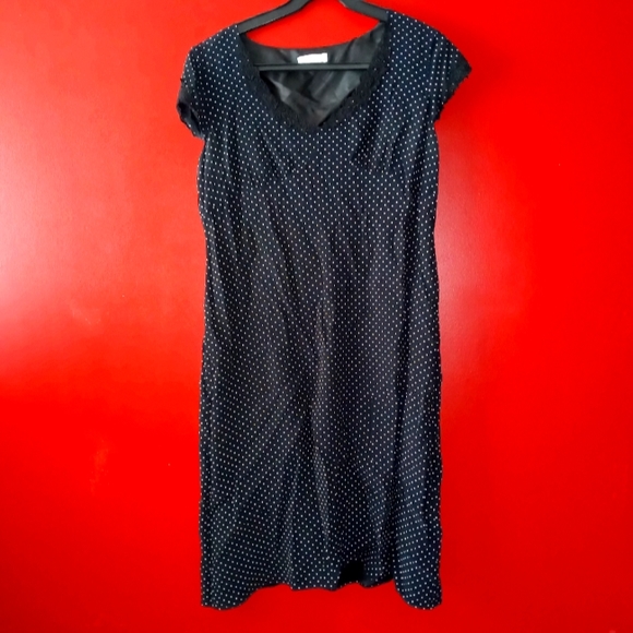 Precis Petites Pokadot Dress Sz Medium - Picture 1 of 7